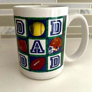 20 oz Worlds Greatest Dad white ceramic coffee mug